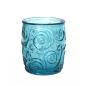 Preview: Wasserglas / Saftglas / Allzweckglas, Ornamente, hellblau, Recyclingglas, Mediterranea Lifestyle