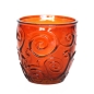 Preview: TRIANA Weinglas / Wasserglas, Ornamente, orange, Recyclingglas, Mediterranea Lifestyle