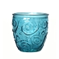 Preview: TRIANA Weinglas, Ornamente, himmelblau, Recyclingglas, Mediterranea Lifestyle, recyceltes Glas