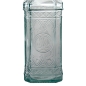 Preview: GIRALDA Flasche, 500 cc, Ornamentansicht, Recyclingglas, Mediterranea Lifestyle, recyceltes Glas