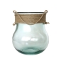 Preview: GALUA Windlicht / Blumentopf mit Kordel, 2,5 L, Recyclingglas, Mediterranea Lifestyle