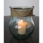 Preview: GALUA Windlicht / Vase mit Kordel, 2,5 L, Recyclingglas, Mediterranea Lifestyle