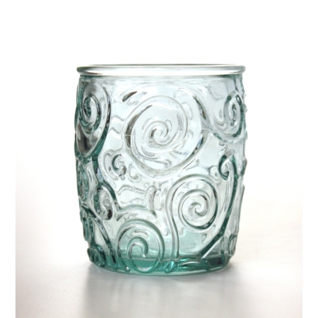 TRIANA Wasserglas / Saftglas, Ornamente, Recyclingglas, Mediterranea Lifestyle