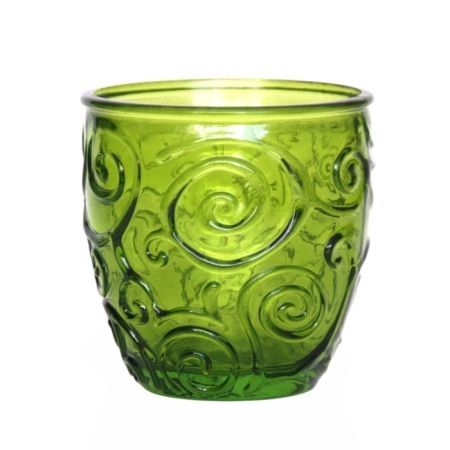 TRIANA Weinglas / Glasbecher, Ornamente, limette, Recyclingglas, Mediterranea Lifestyle, Mediterranea