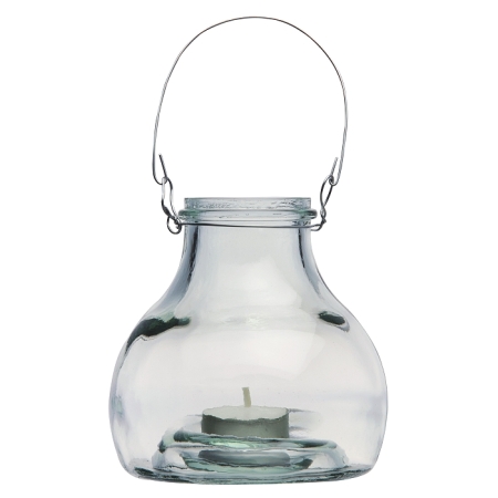 CASUNSI Windlicht / Kerzenhalter, Recyclingglas