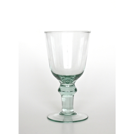 MIRA Kelchglas / Weinglas, Recyclingglas, 220 cc, handgearbeitet, recyceltes Glas, hergestellt in Europa