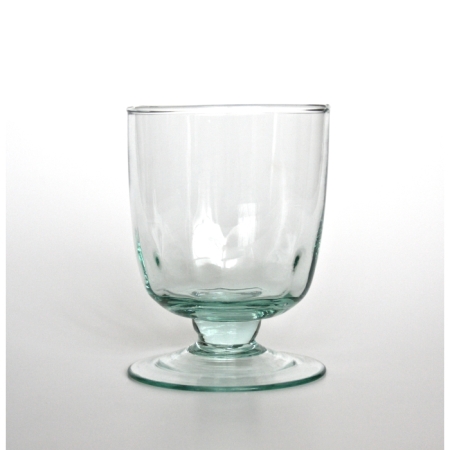 OPTIC Kelchglas / Weinglas / Wasserglas, 250 cc, Recyclingglas, Handgearbeitet