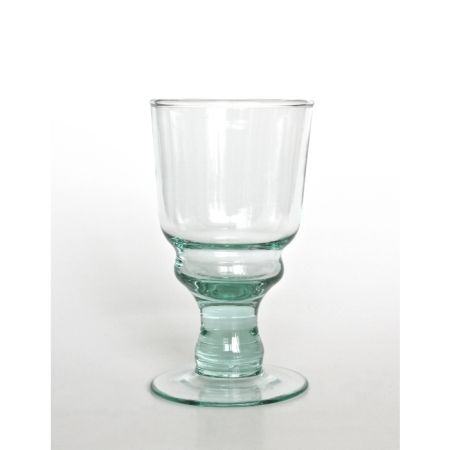 SIMONA Kelchglas / Wasserglas / Saftglas, 270 cc, Recyclingglas, handgearbeitet, recyceltes Glas