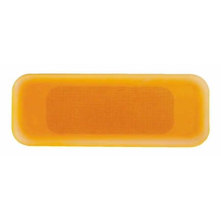 HABIT BUBLA Servierplatte / Servierteller, 50 x 18 cm, orange, Recyclingglas