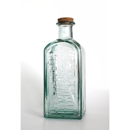 Flasche 2 Liter, Recyclingglas, Korkverschluss, Mediterranea Lifestyle, recyceltes Glas