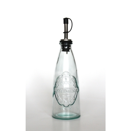 ECOVINTAGE Flasche mit Ausgießer, 300 cc, Recyclingglas, Mediterranea Lifestyle