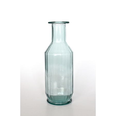 STREPE Karaffe / Krug / Vase, 1.150 cc, Recyclingglas, Mediterranea Lifestyle,  recyceltes Glas