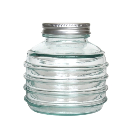 CALIPSO Vorratsglas, 330 cc, Schraubdeckel, Recyclingglas, Mediterranea Lifestyle, recyceltes Glas
