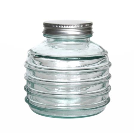 CALIPSO Schraubglas / Aufbewahrungsglas, 330 cc, Recyclingglas, Mediterranea Lifestyle, recyceltes Glas