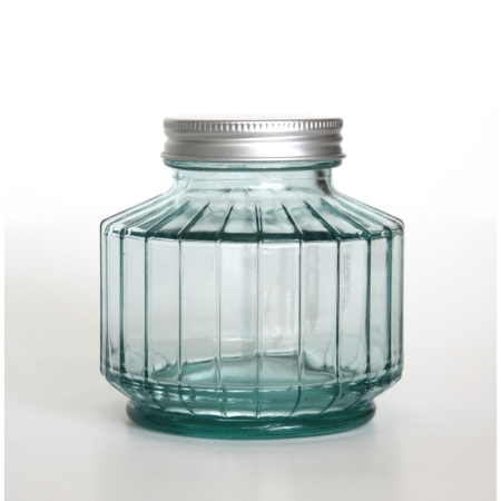 STREPE Vorratsglas / Aufbewahrungsglas, 300 cc, Recyclingglas, Mediterranea Lifestyle, recyceltes Glas