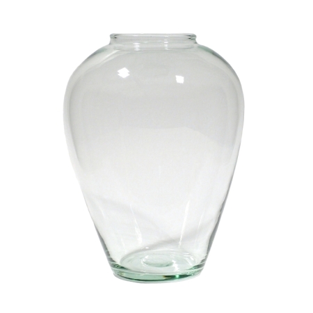 CHINA Vase, 26,7 cm hoch, Recyclingglas, La Mediterranea, Vidreco, Handgearbeitet, recyceltes Glas