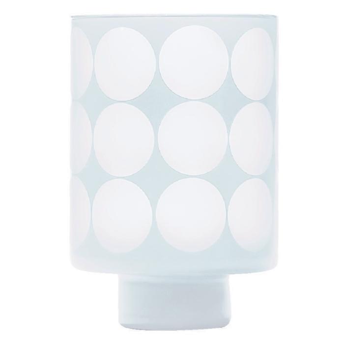 OULA-LA Tischlampe, weiß, Recyclingglas, La Mediterranea, Vidreco, recyceltes Glas, Design-Lampe