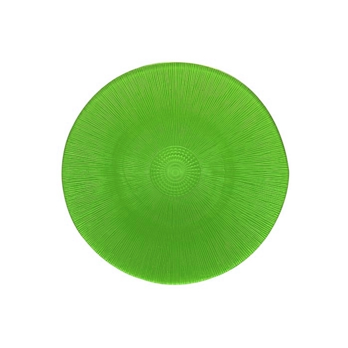 ASTER Teller, grün, 20,5 cm, Recyclingglas