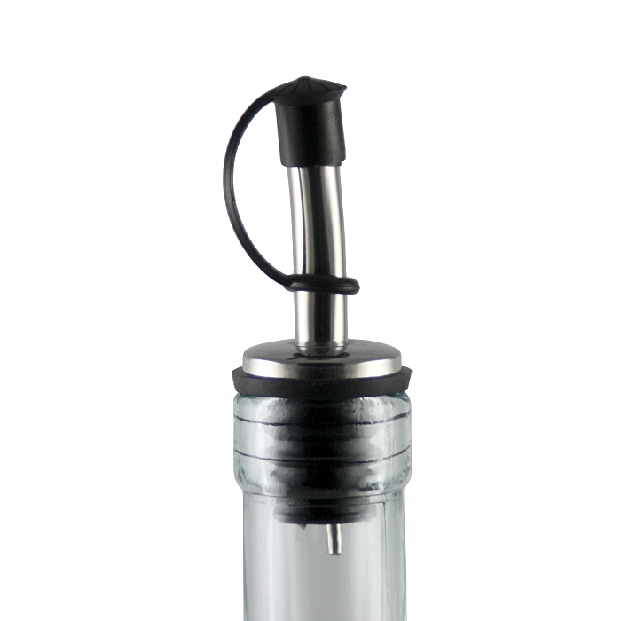 GIRALDA Flasche, 700 cc, Edelstahl-Ausgießer, Recyclingglas, Mediterranea Lifestyle, recyceltes Glas