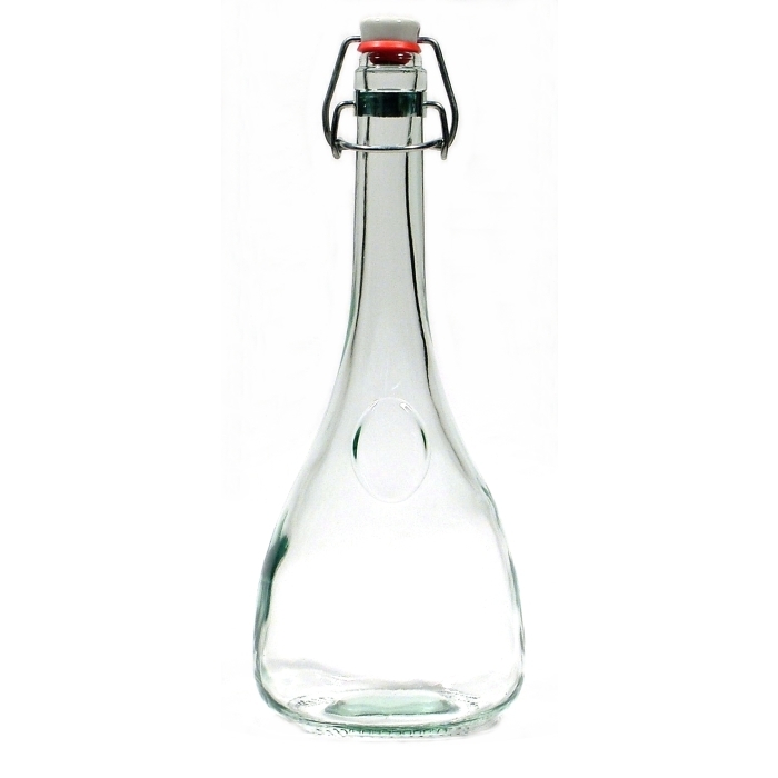 ORUJO Flasche mit Bügelverschluss, Recyclingglas
