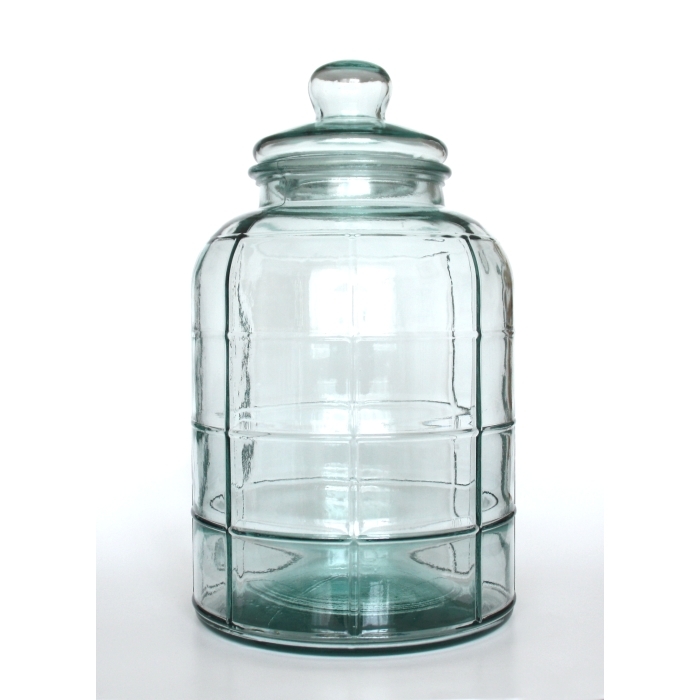 GRAPHIC Vorratsglas / Aufbewahrungsglas / Bonbonglas, 12,5 L, Recyclingglas, Mediterranea Lifestyle, Mediterranea, recyceltes Glas
