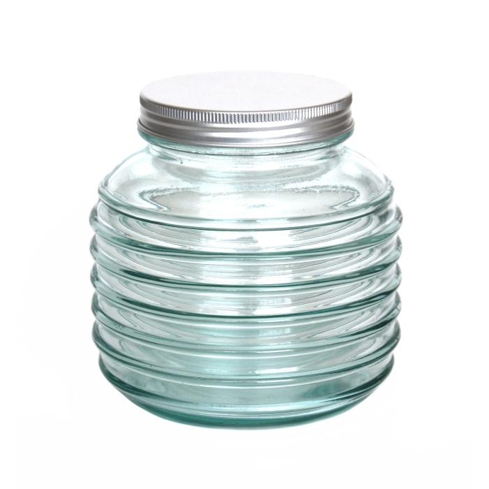 CALIPSO Schraubglas / Aufbewahrungsglas, 930 cc, Recyclingglas, Mediterranea Lifestyle, recyceltes Glas