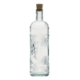 OLIVAS Flasche mit Korkverschluss, Recyclingglas
